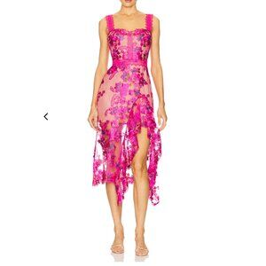 💘✨ Bronx & Banco Eva Midi Dress – Fuchsia (Size S) ✨💘